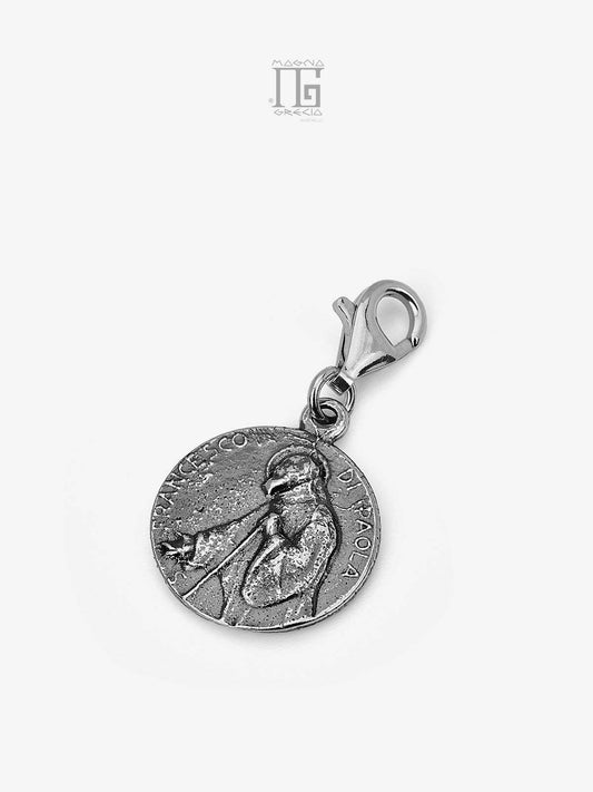 Silver charm depicting the effigy of San Francesco da Paola Cod. MGK 3704 V-64