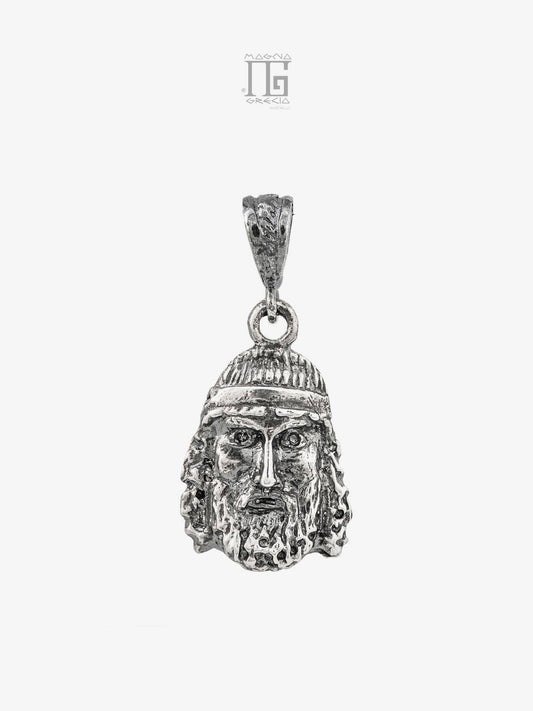 Silver pendant with Riace Bronze face A Code MGK 3832 V