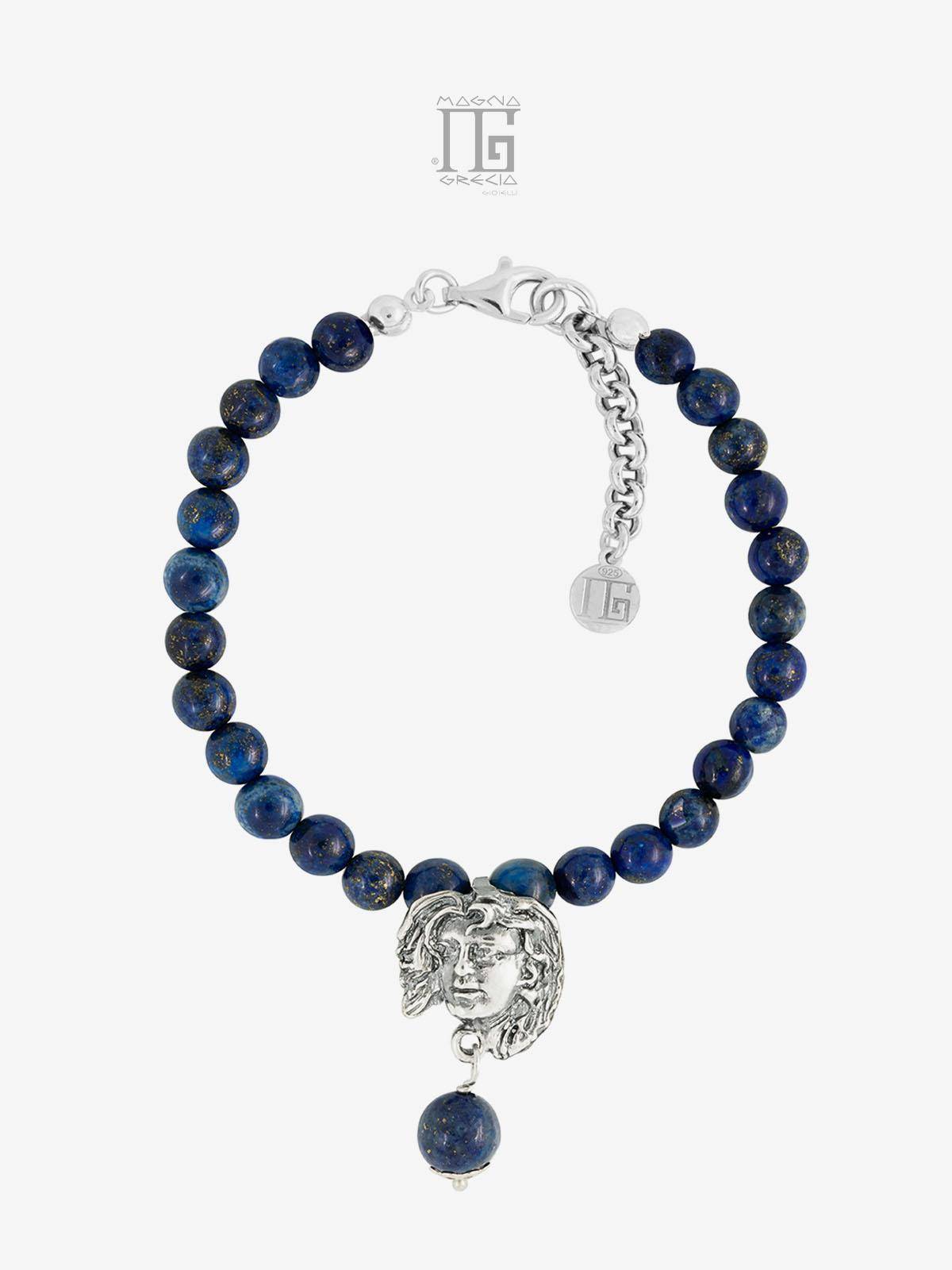 "Tranquility" Bracelet in Blue Lapis Lazuli with Venus Face Cod. MGK 3851 V-4