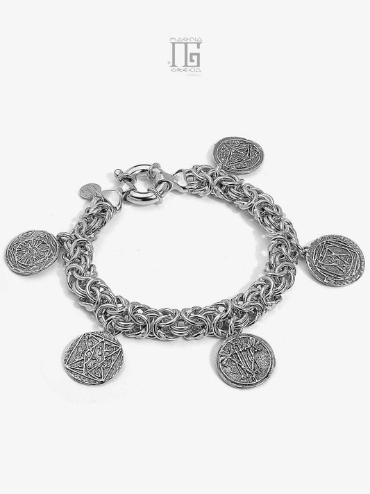 Silver Bracelet with Talismans Code MGK 4046 V