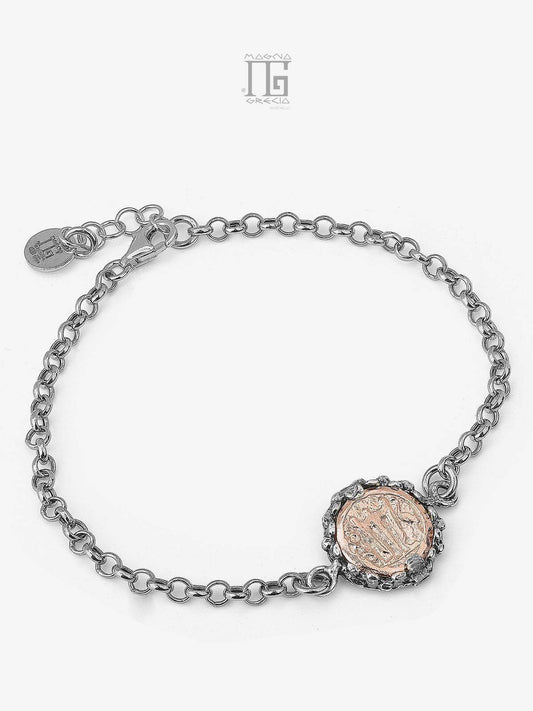 Silver Bracelet with Stater Code MGK 4125 V