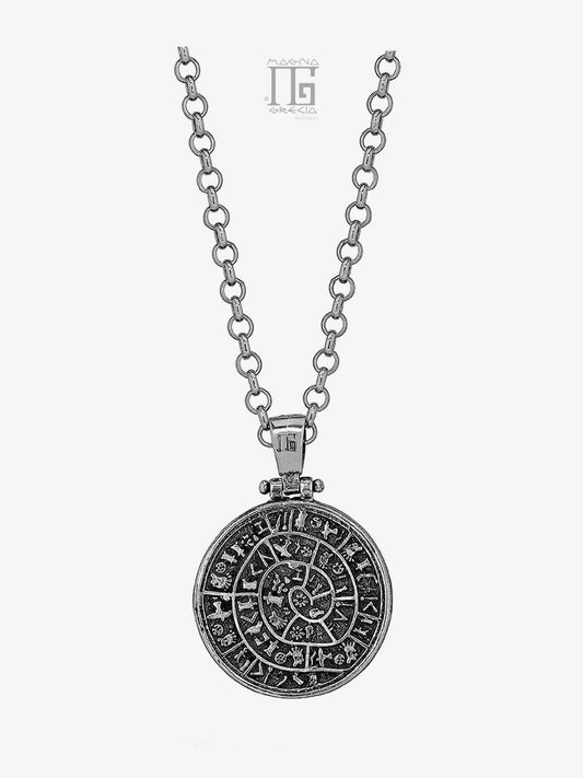 Silver pendant with Phaistos Disc coin Code MGK 4242 V