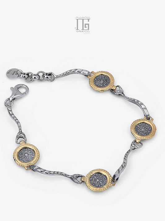 Silver bracelet with Phaistos Disc Code MGK 4252 V