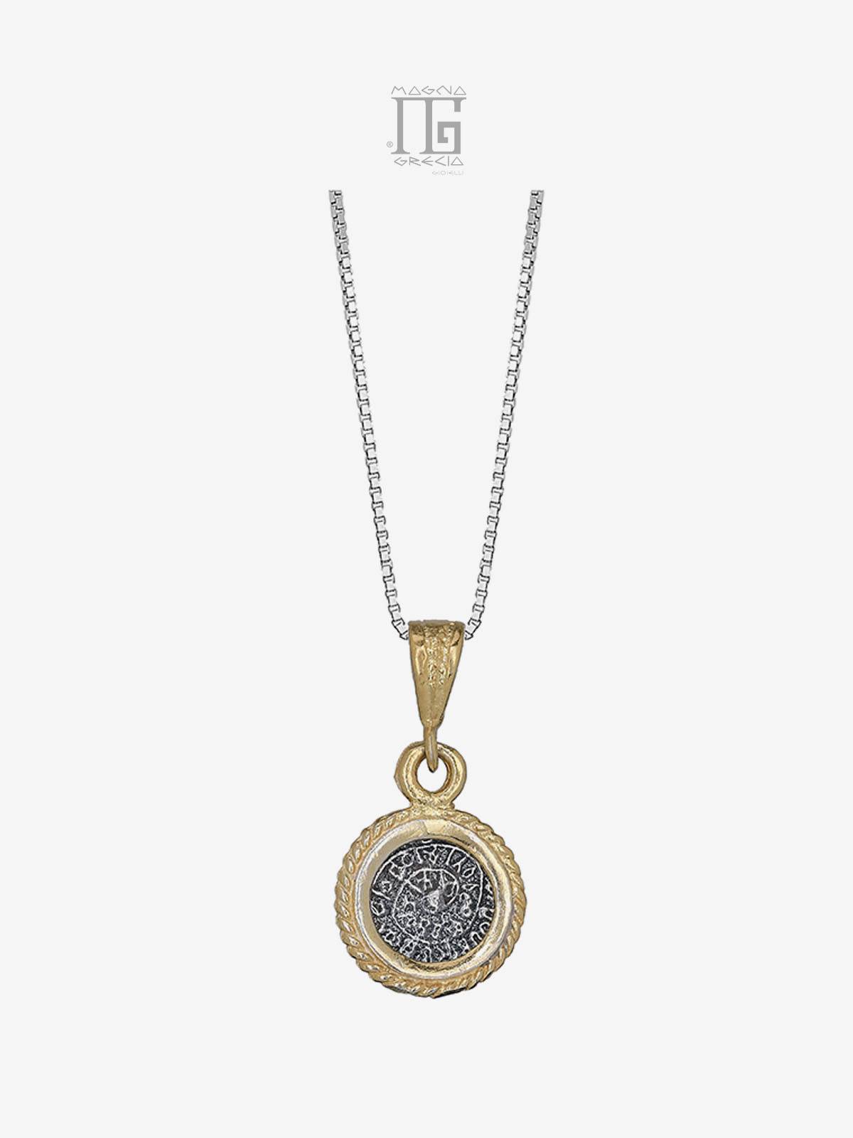 Silver pendant with Phaistos Disc coin Code MGK 4253 V