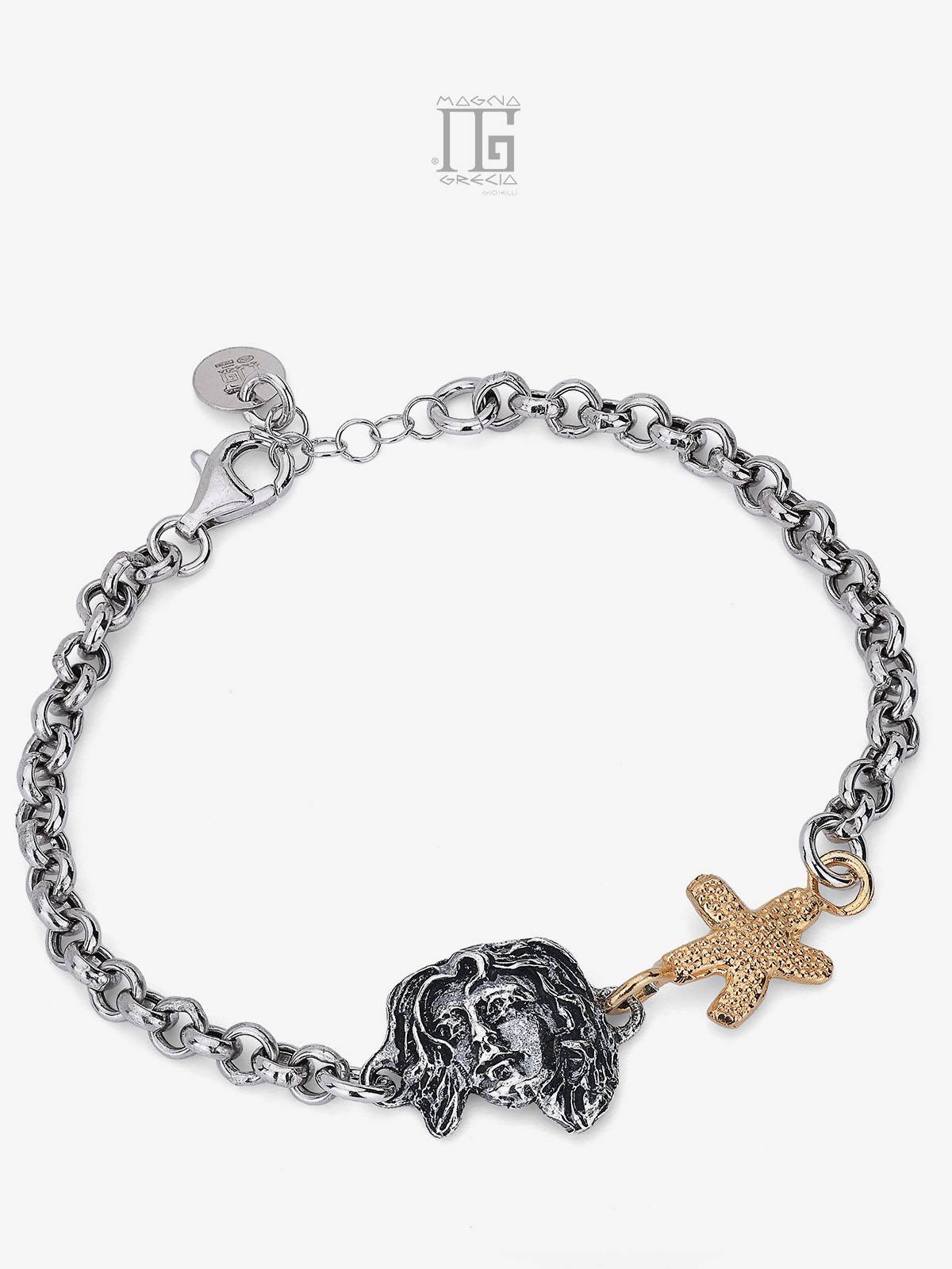 “Summer” Bracelet in Silver with the Face of the Goddess Venus and Starfish depicted Cod. MGK 4258 V-2