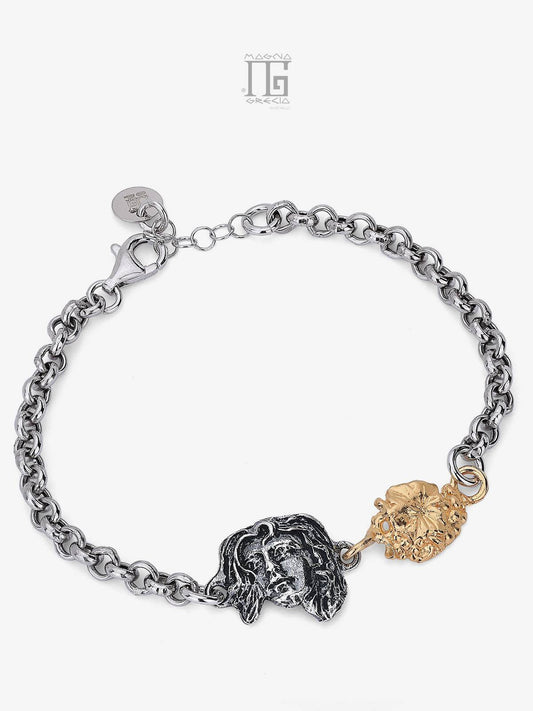 “Autumn” Bracelet in Silver with the Face of the Goddess Venus and a Bunch of Grapes depicted Cod. MGK 4258 V-3